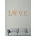 Drevený nápis "LOVE"