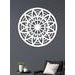 Dřevěná mandala na stěně FLOWER