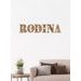 Drevený nápis RODINA