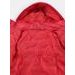 Dámská prošívaná bunda s kapucí červená