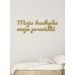 Drevený nápis "Moja kuchyňa moje pravidlá"