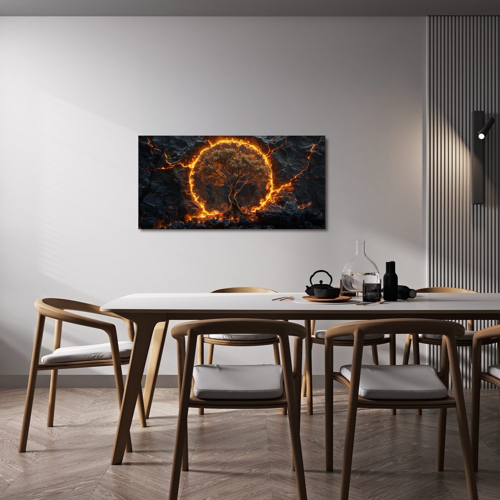 Obraz magický strom života v kruhu