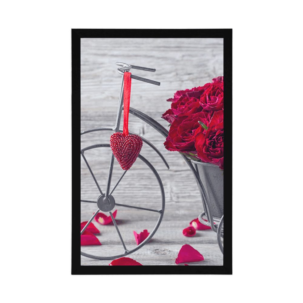 E-shop Plagát bicykel plný ruží