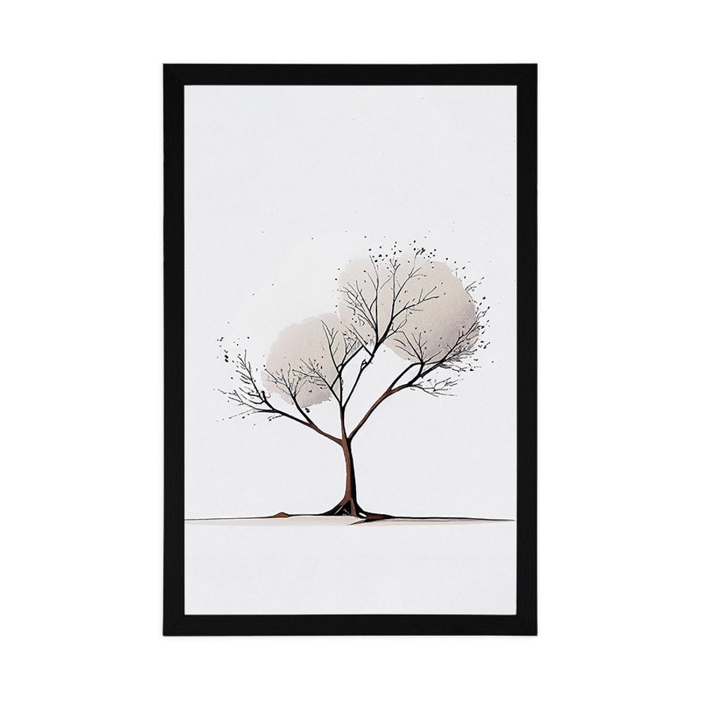 E-shop Plagát minimalistický strom bez lístia