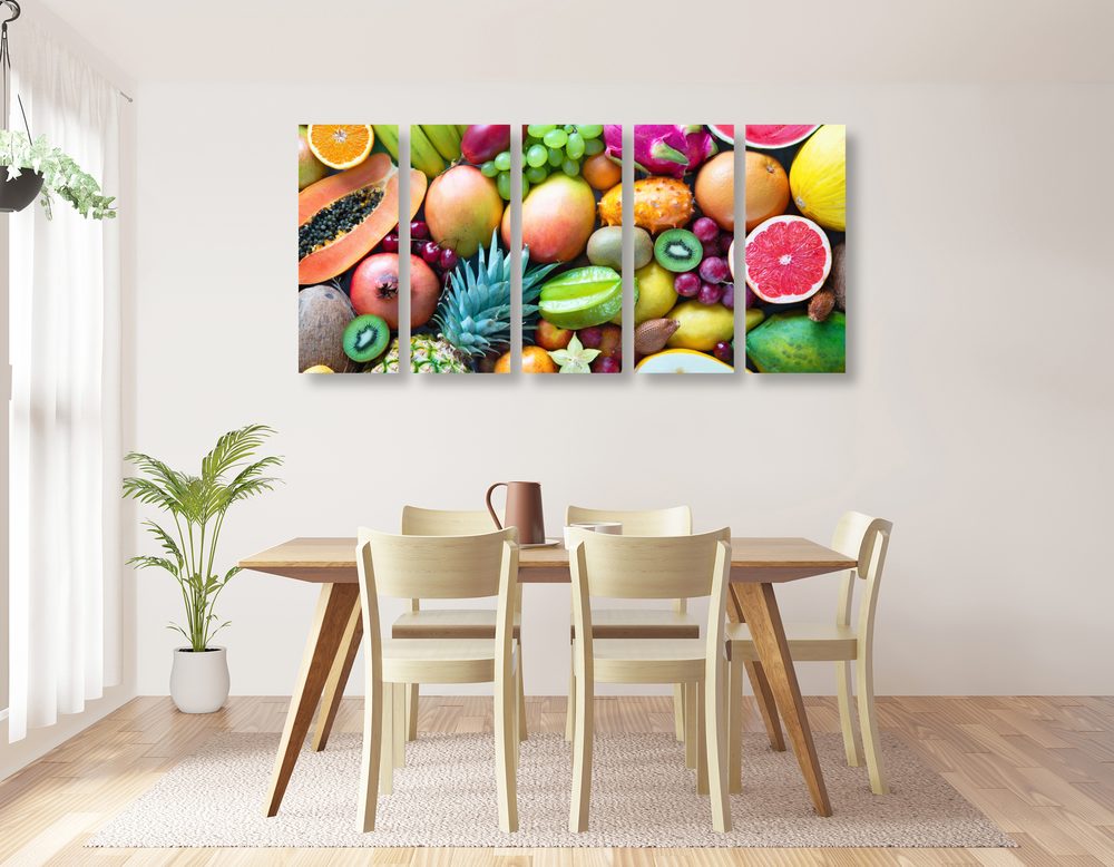 E-shop 5-dielny obraz tropické ovocie
