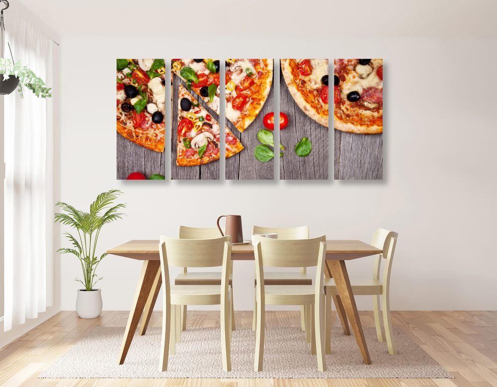 E-shop 5-dielny obraz pizza