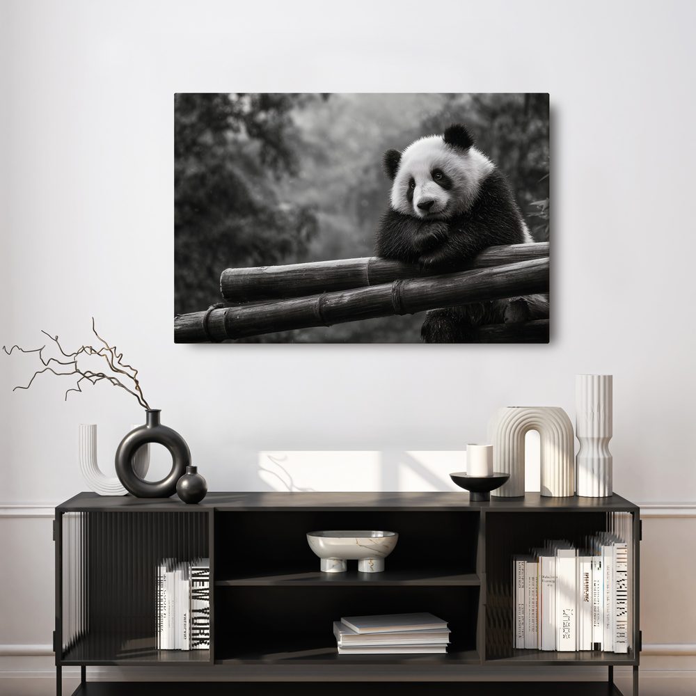 Obraz panda odpočívajúca na bambuse