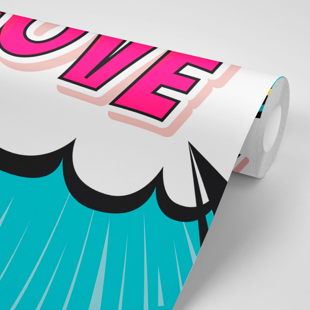 E-shop Tapeta s pop art dizajnom - LOVE