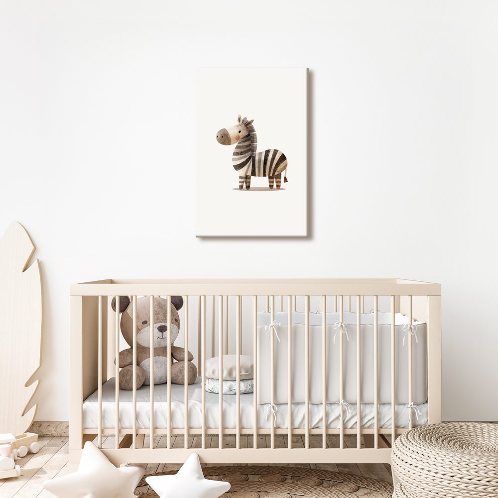 Obraz roztomilá pruhovaná zebra
