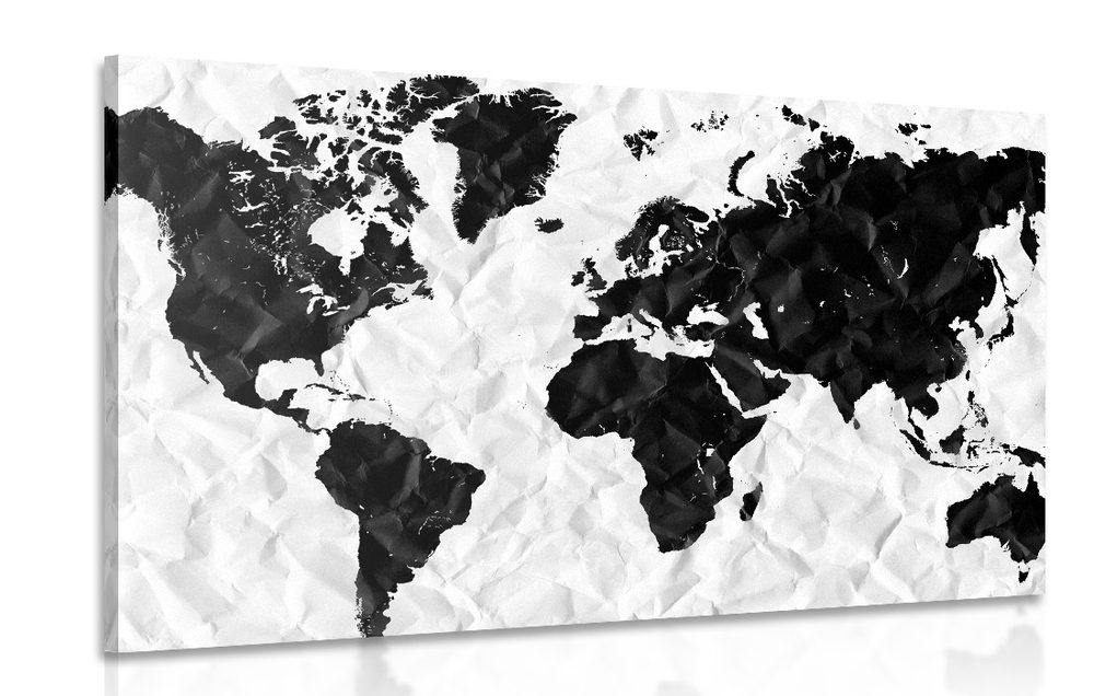 Obraz zajímavá mapa světa