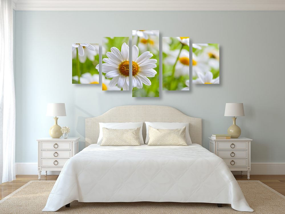 E-shop 5-dielny obraz jarná lúka plná kvetov