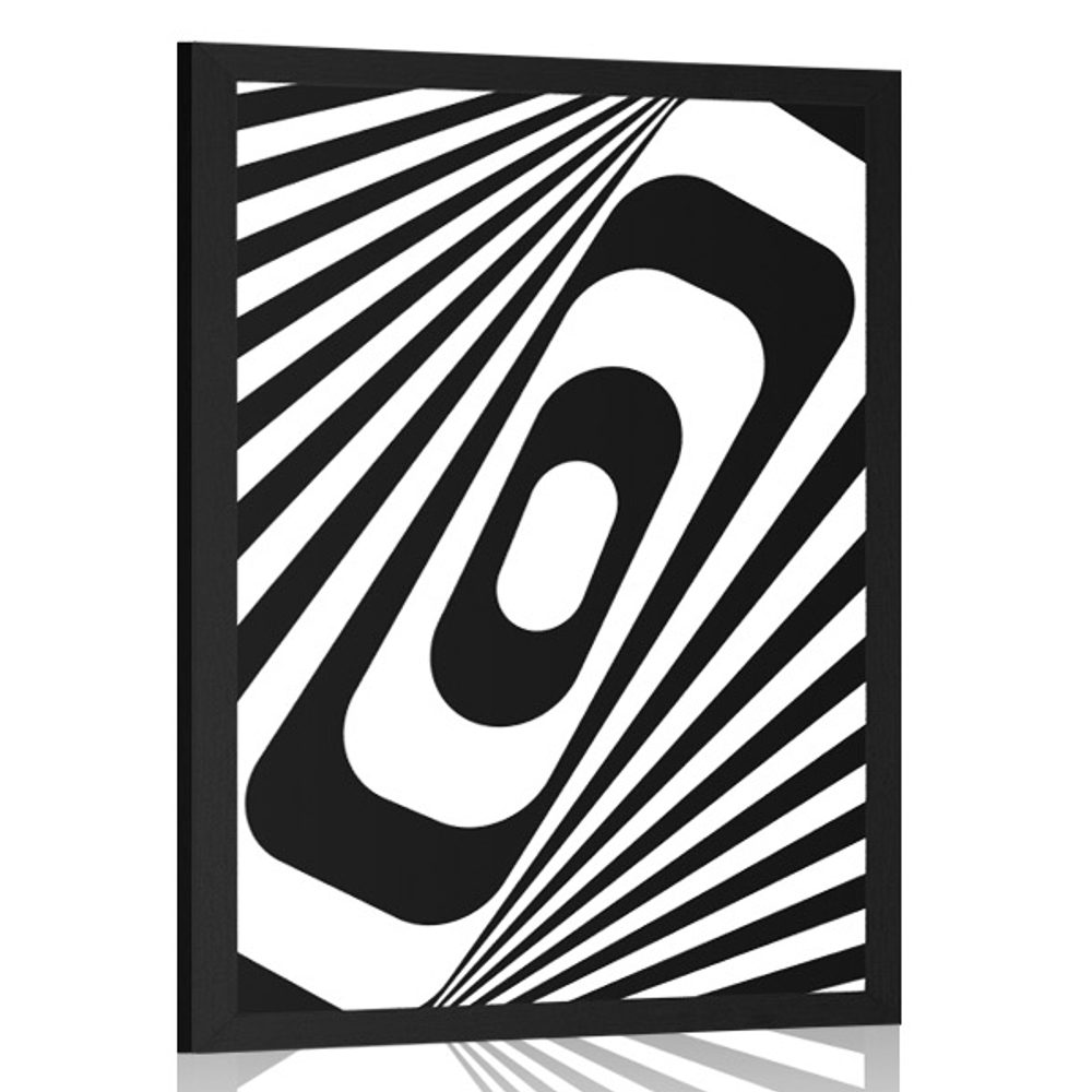 Plakát černobílá iluze