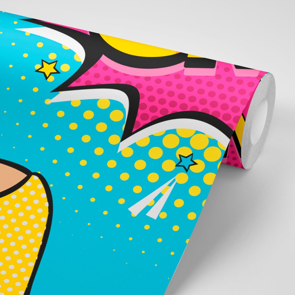 E-shop Tapeta dáma v pop art štýle - OMG!