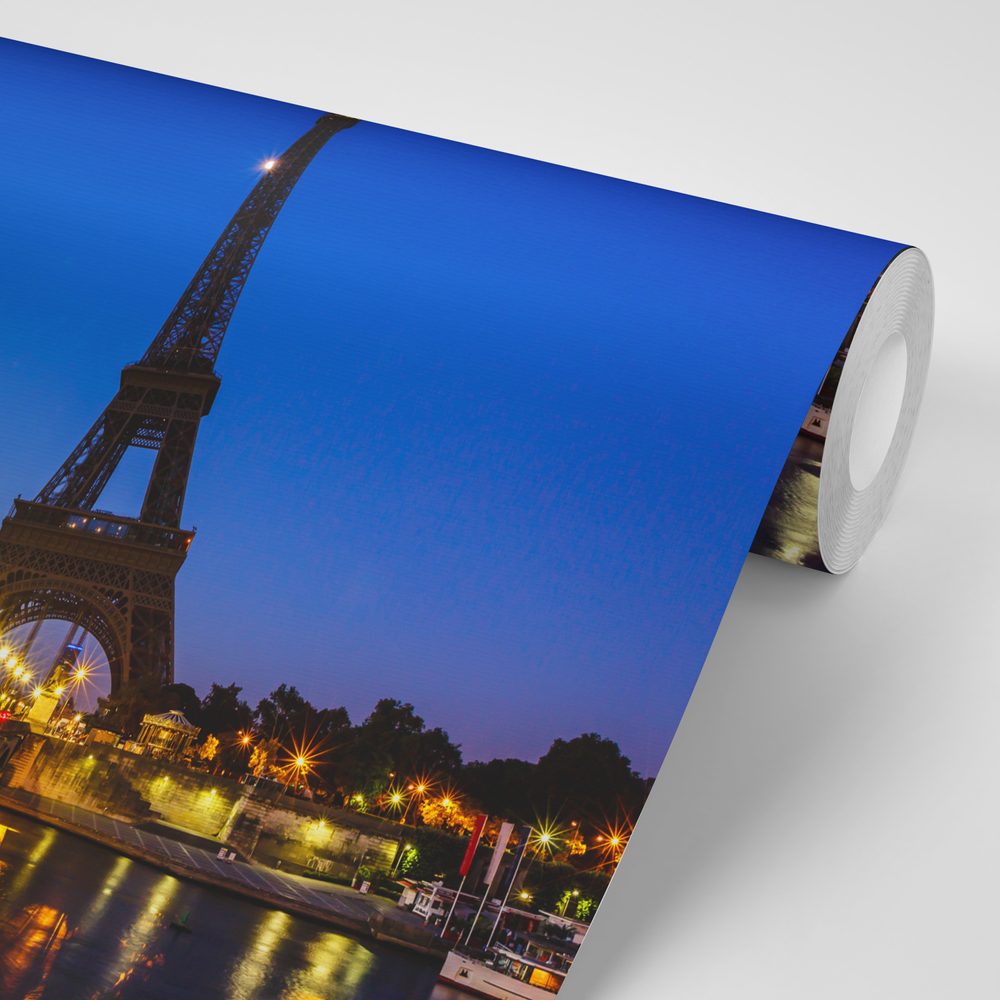 E-shop Samolepiaca fototapeta Eiffelova veža v noci