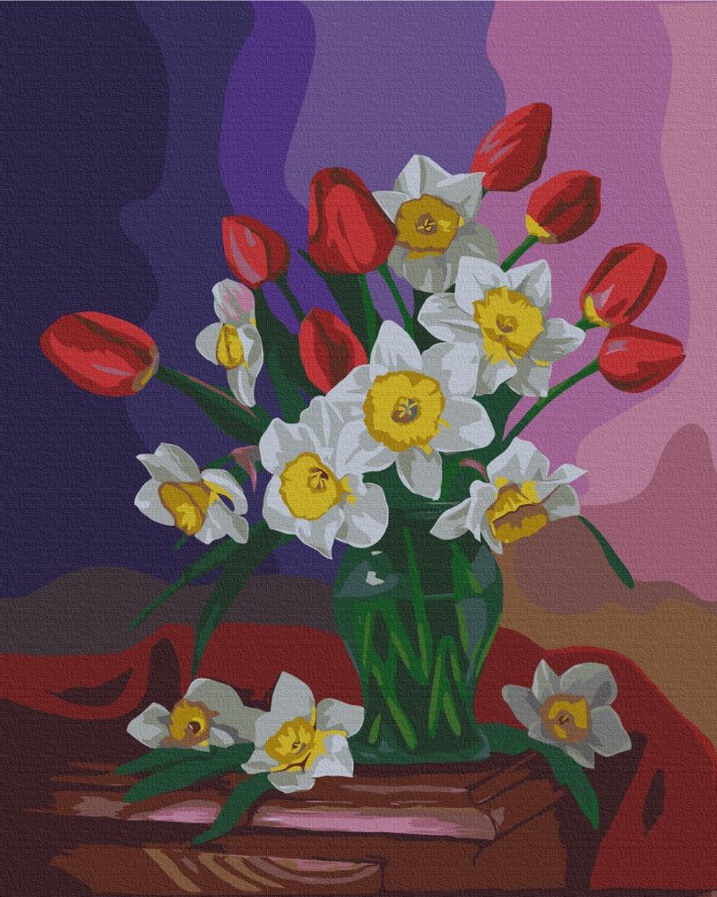 E-shop Maľovanie podľa čísiel kvety tulipánov a narcisov