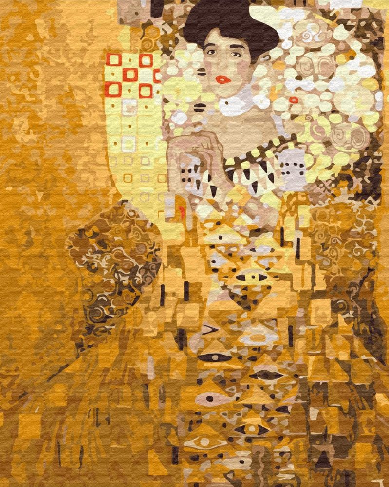 E-shop Maľovanie podľa čísiel inšpirácia G. Klimt - Zlatá Adele