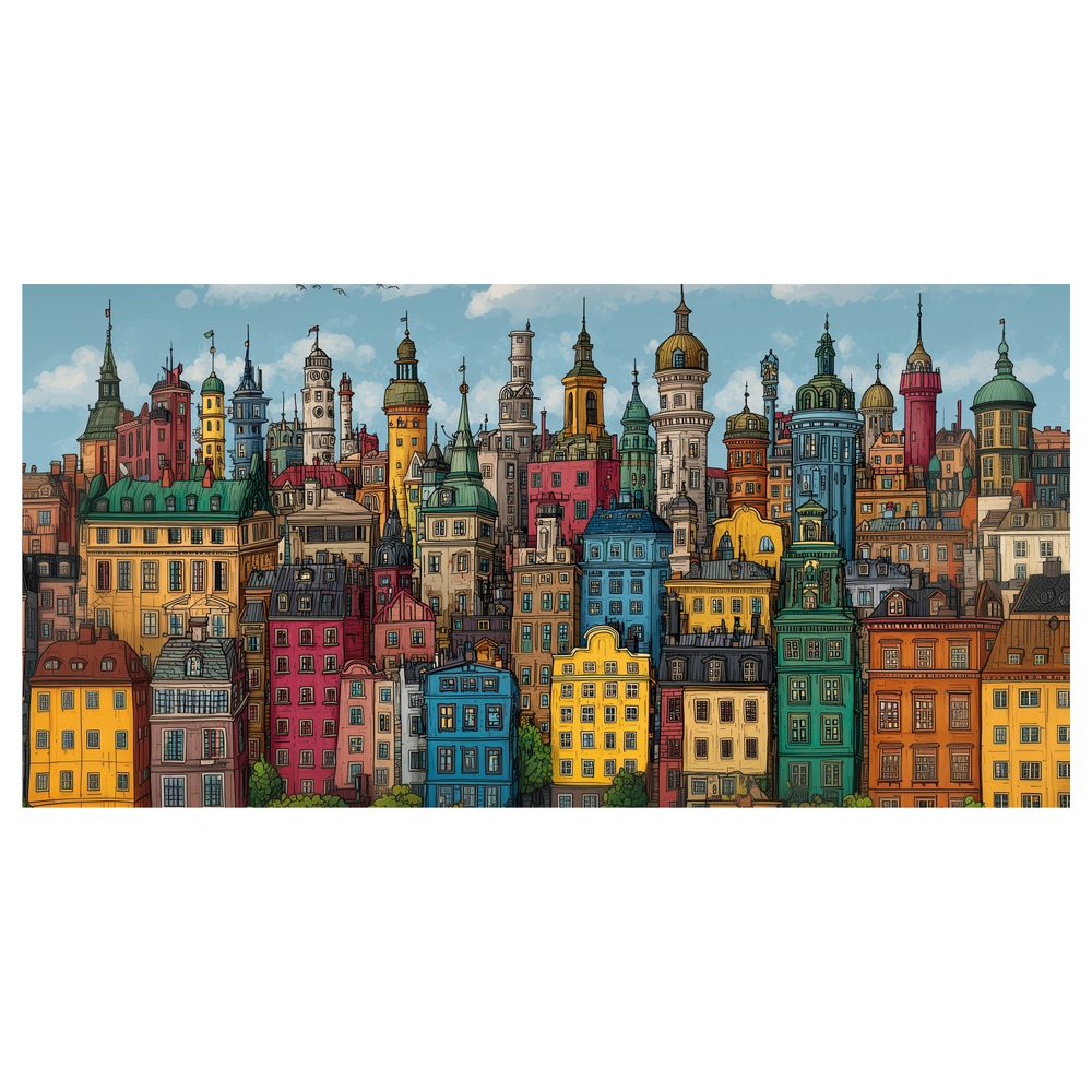 Obraz historická mestská architektúra
