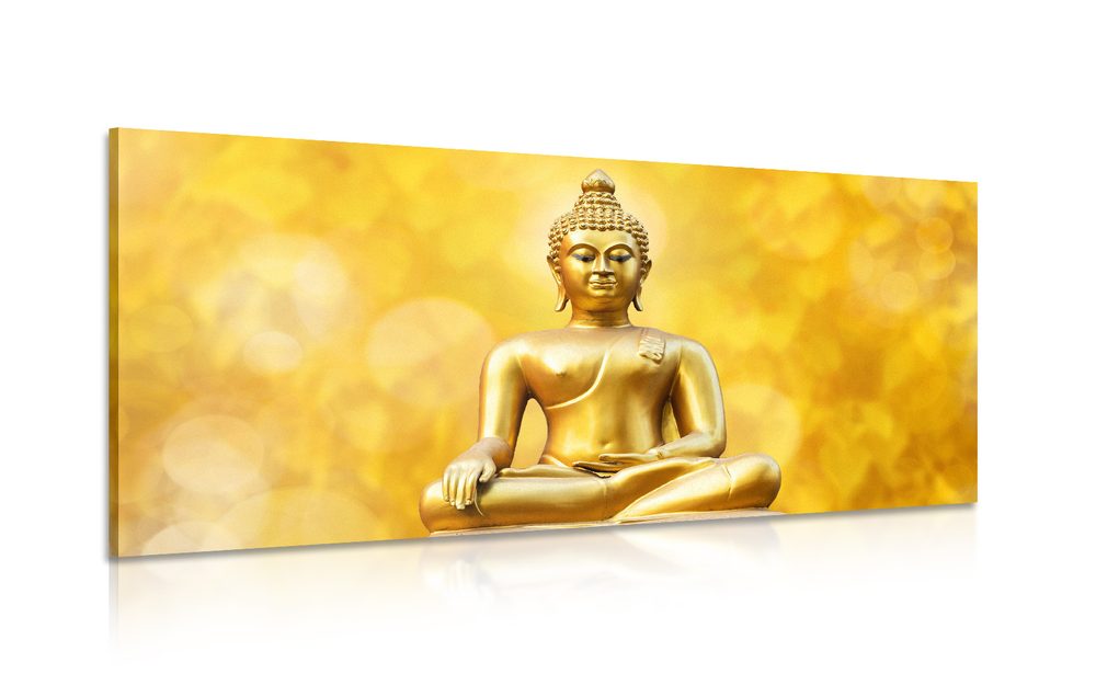 Obraz zlatá socha Budhy