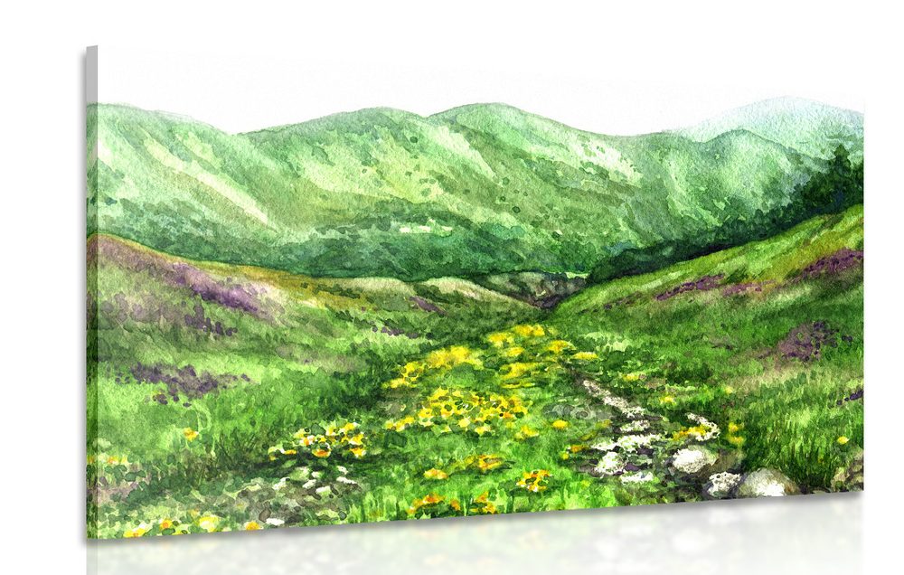 Obraz letné horské údolie - 90x60