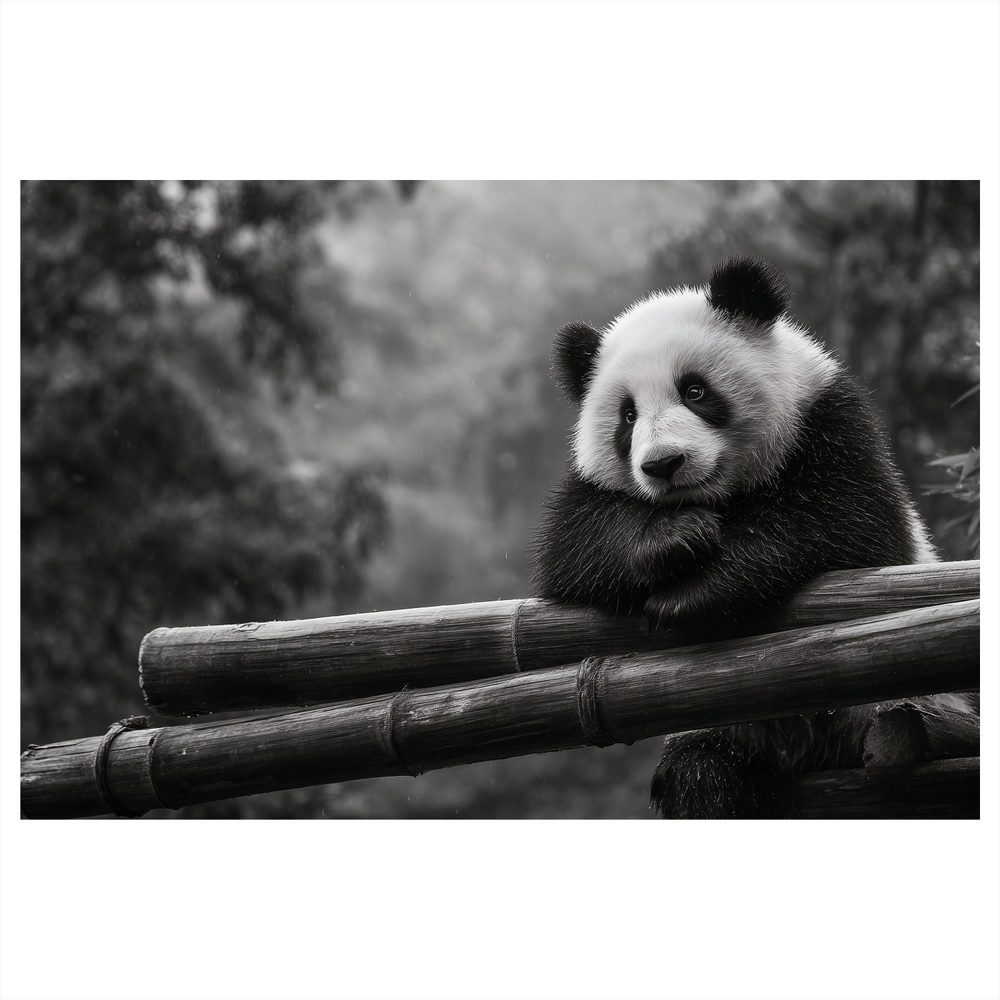 Obraz panda odpočívajúca na bambuse
