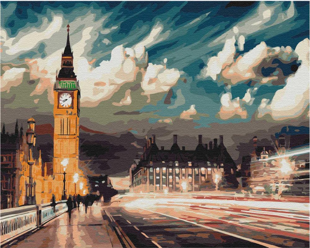 E-shop Maľovanie podľa čísiel Londýn za súmraku