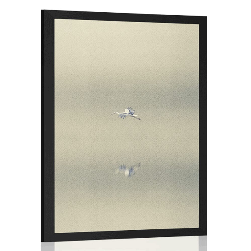 Plakát pták v mlze