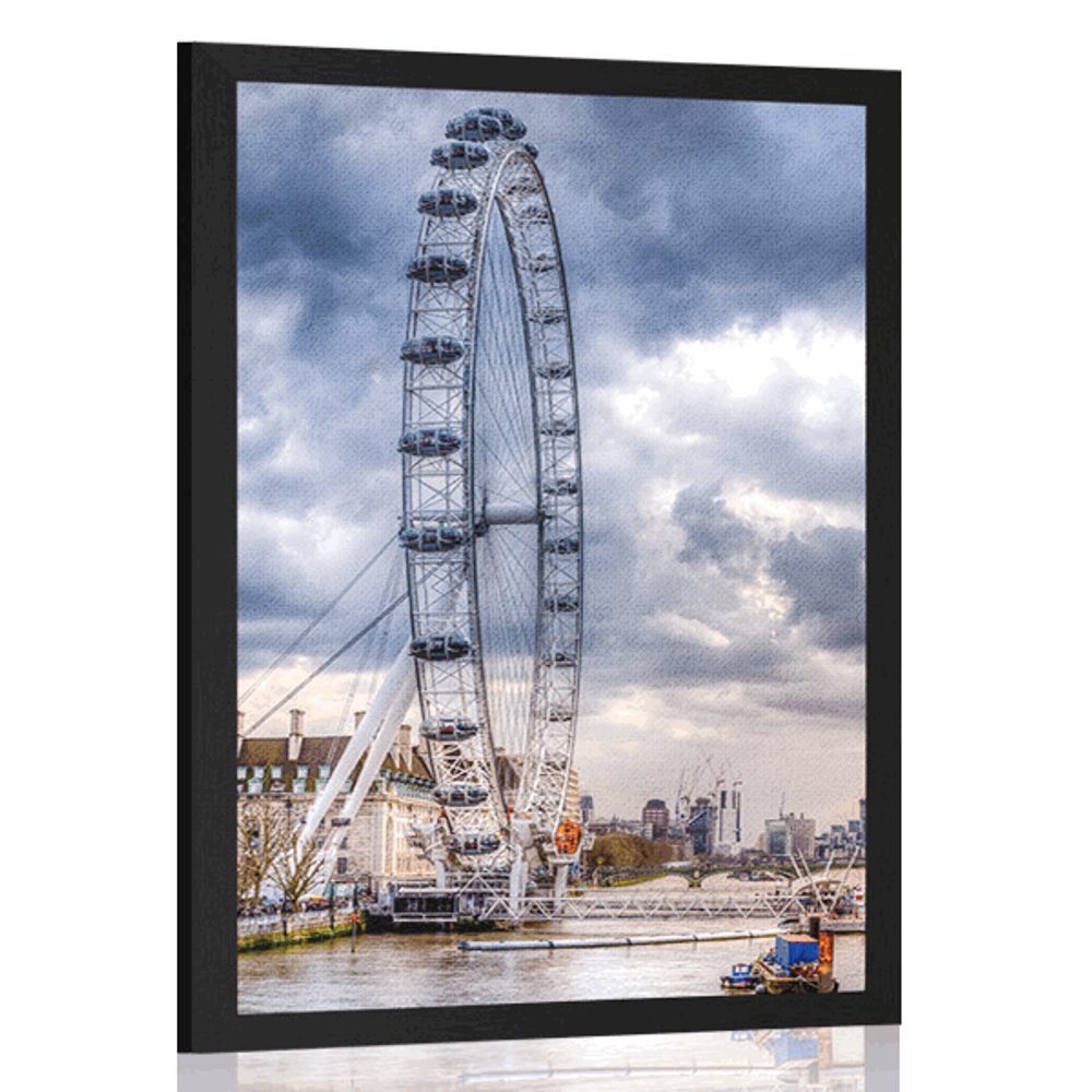Plakát jedinečný Londýn a řeka Temže