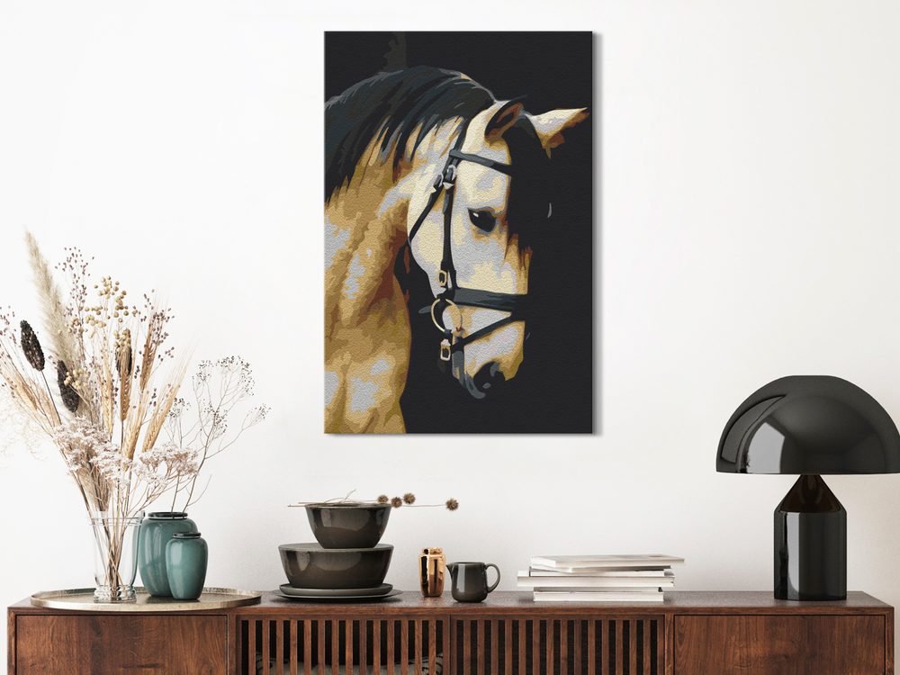 E-shop Obraz maľovanie podľa čísiel nádherný portrét koňa - Horse Portrait