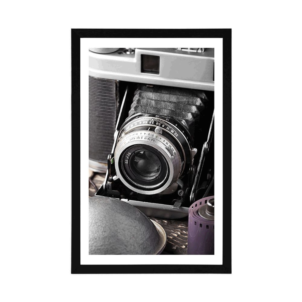 E-shop Plagát s paspartou starý fotoaparát