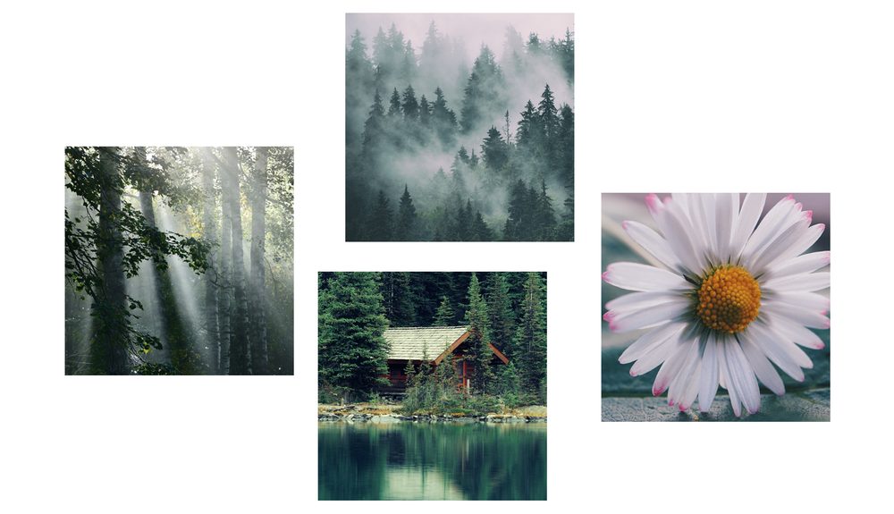 E-shop Set obrazov chata v malebných horách