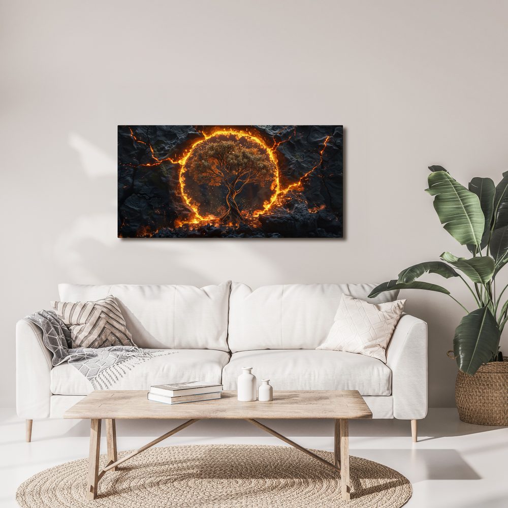 Obraz magický strom života v kruhu