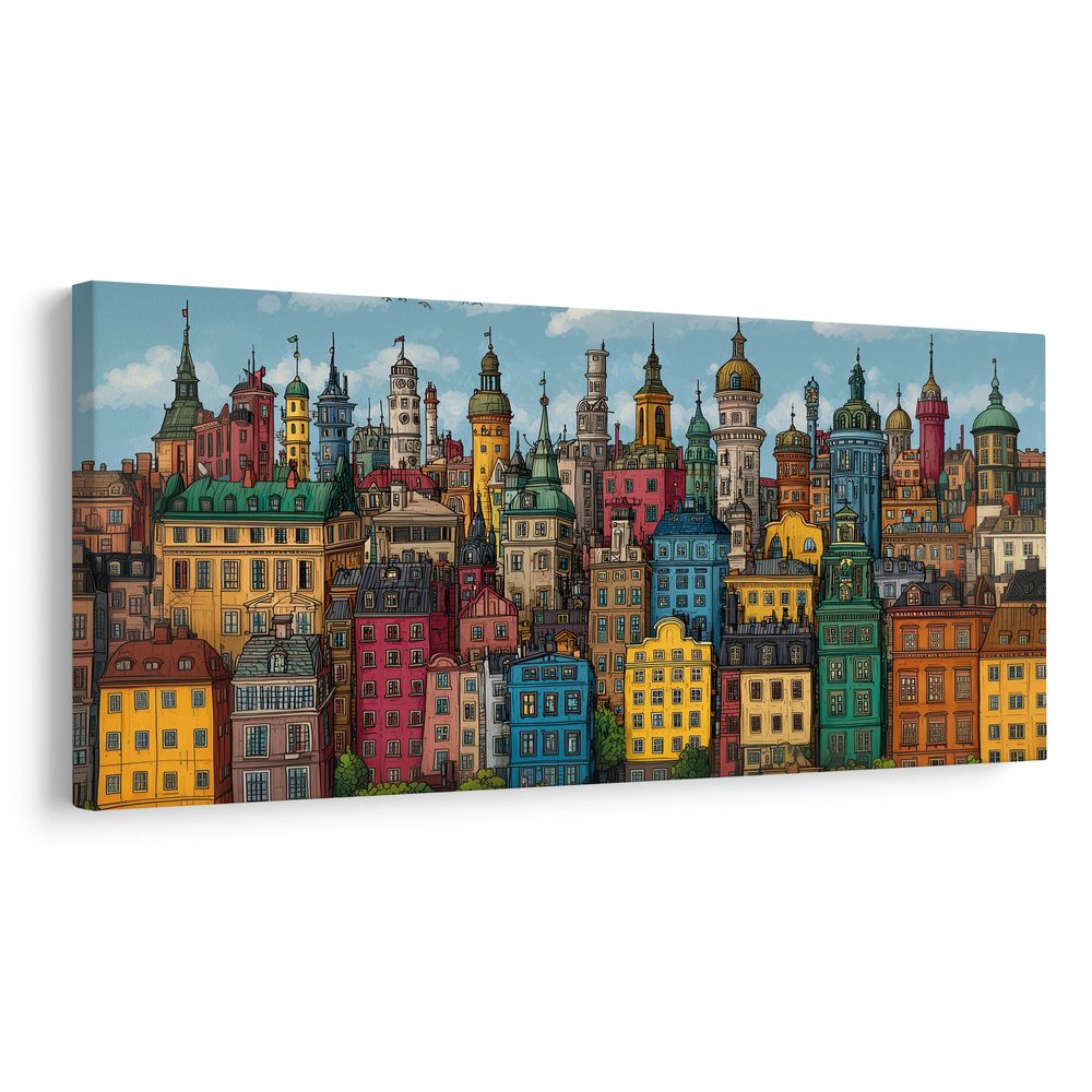 Obraz historická mestská architektúra