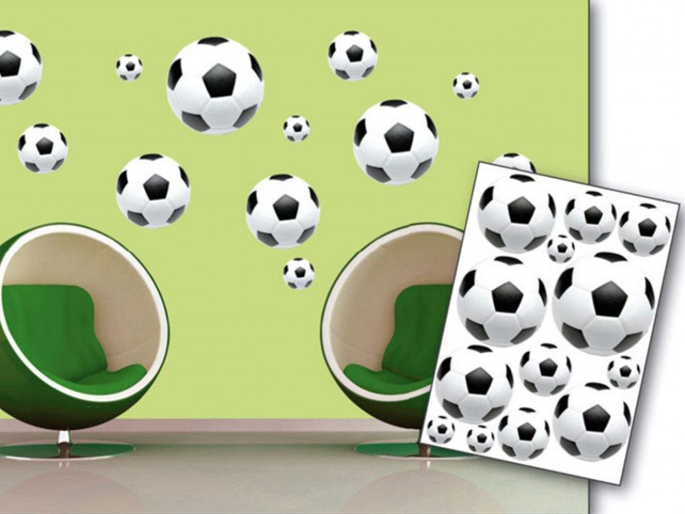Dekorační nálepky na zeď fotbalové míče