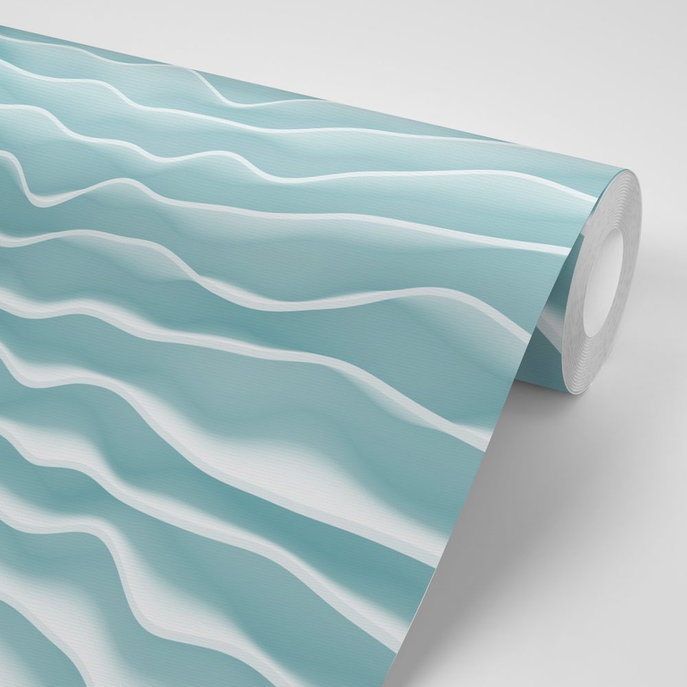 E-shop Tapeta s motívom origami v tyrkysovej farbe
