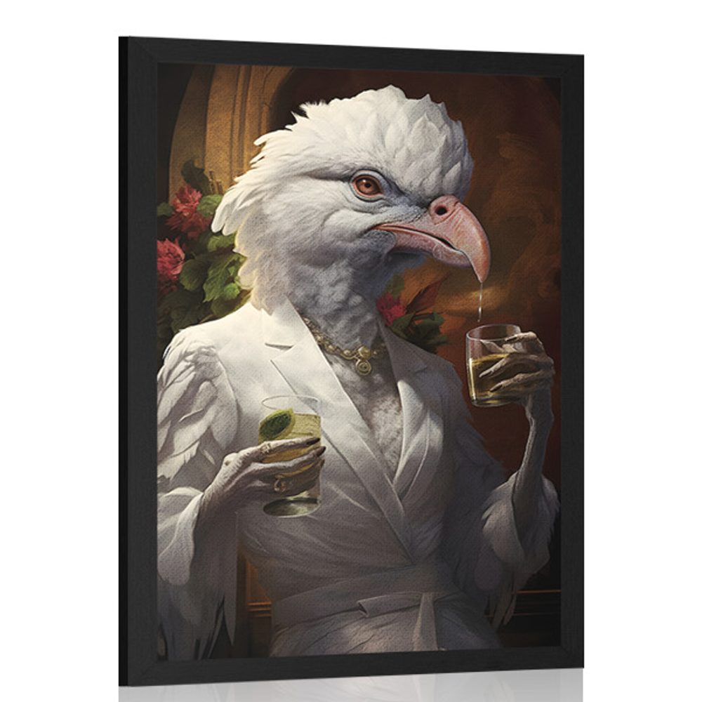 Plakát zvířecí gangster ptačí samička