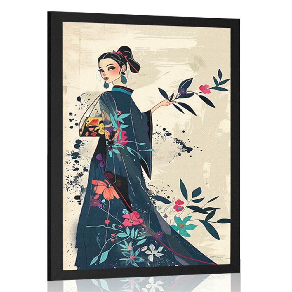 Plakát japandi módní ikona