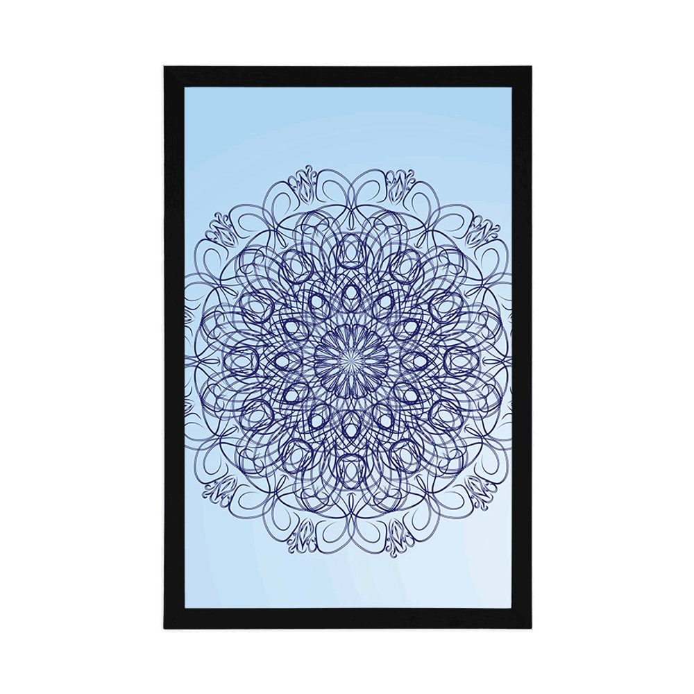 E-shop Plagát abstraktná kvetinová Mandala