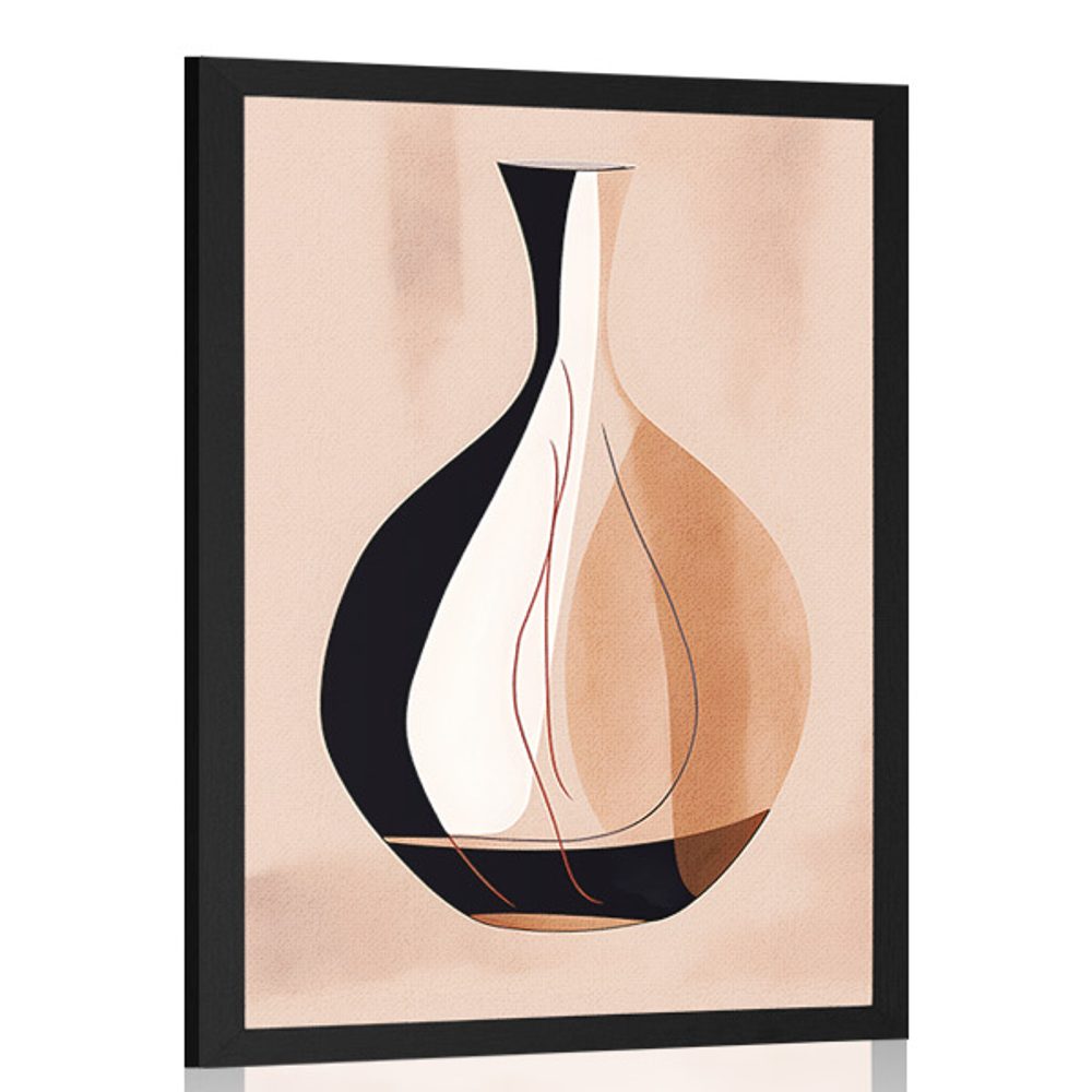 Plakát abstraktní tvary váza