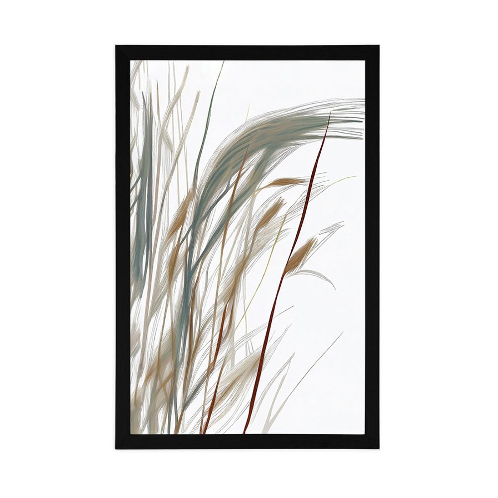 E-shop Plagát minimalistické steblá trávy