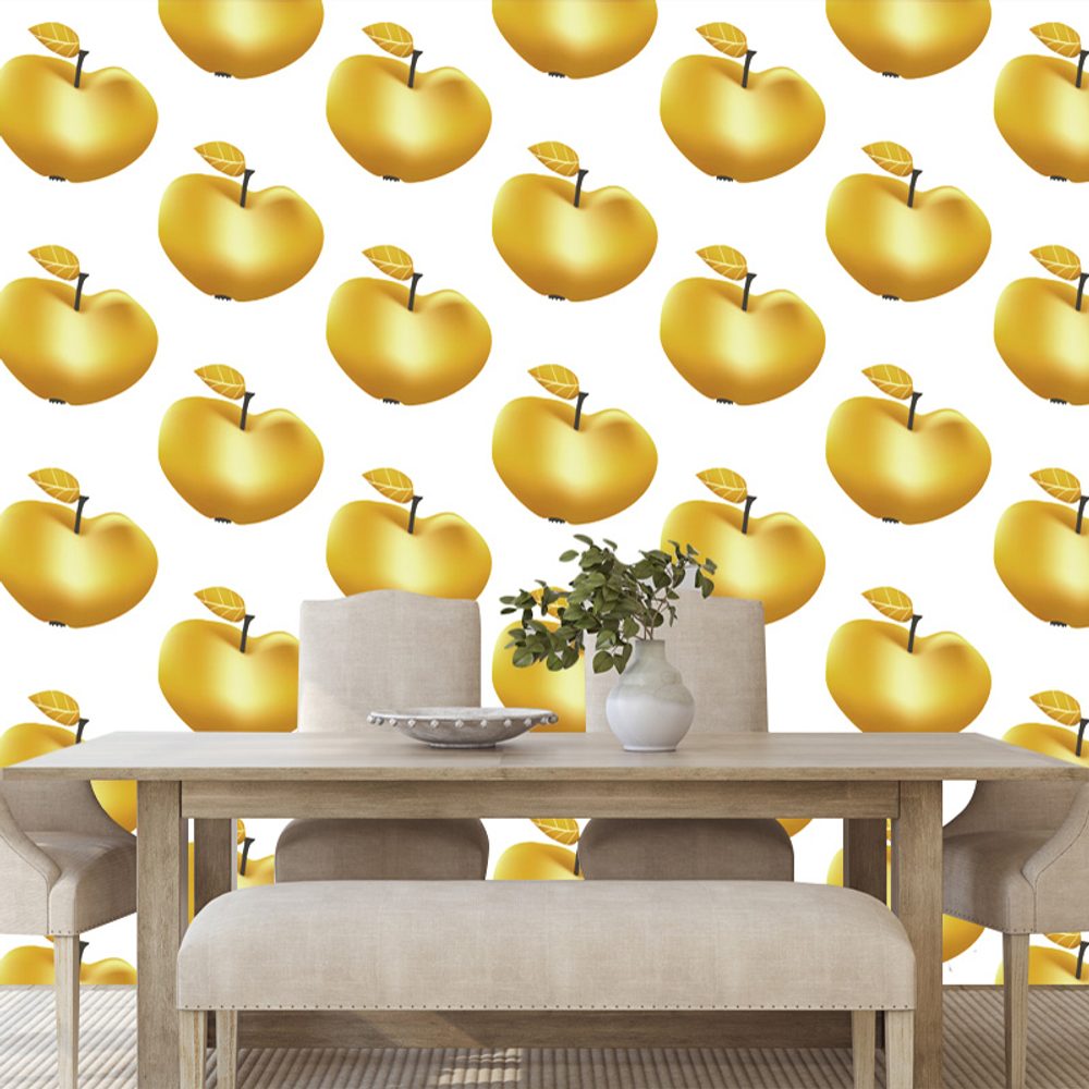 Samolepiaca tapeta zlaté jabĺčka