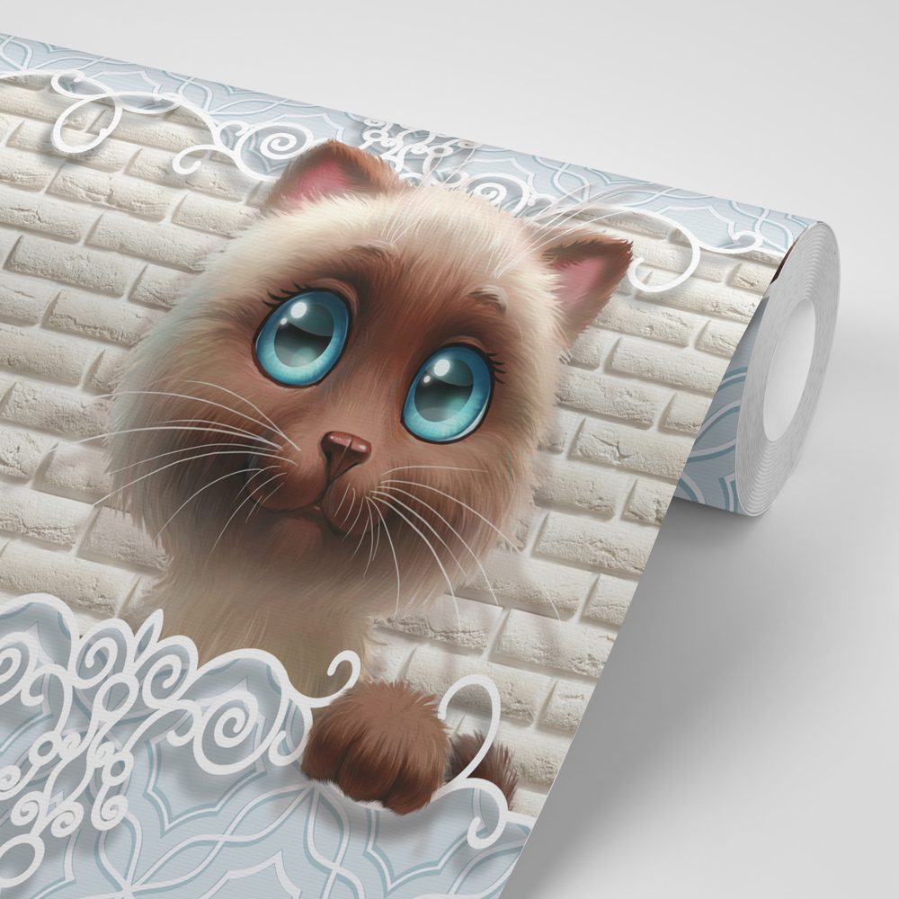 E-shop Samolepiaca tapeta roztomilé mačiatko