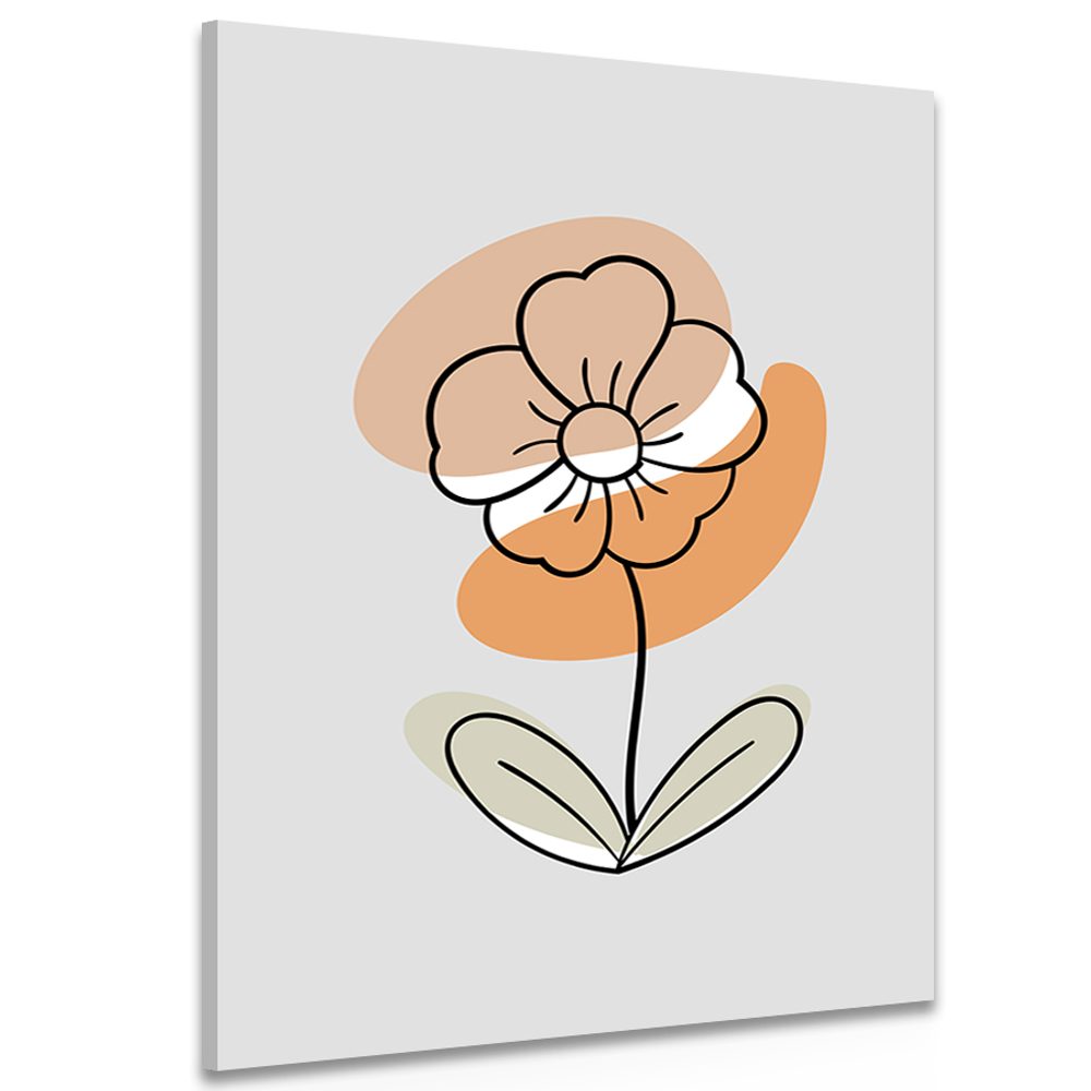 Obraz minimalistický květ No4