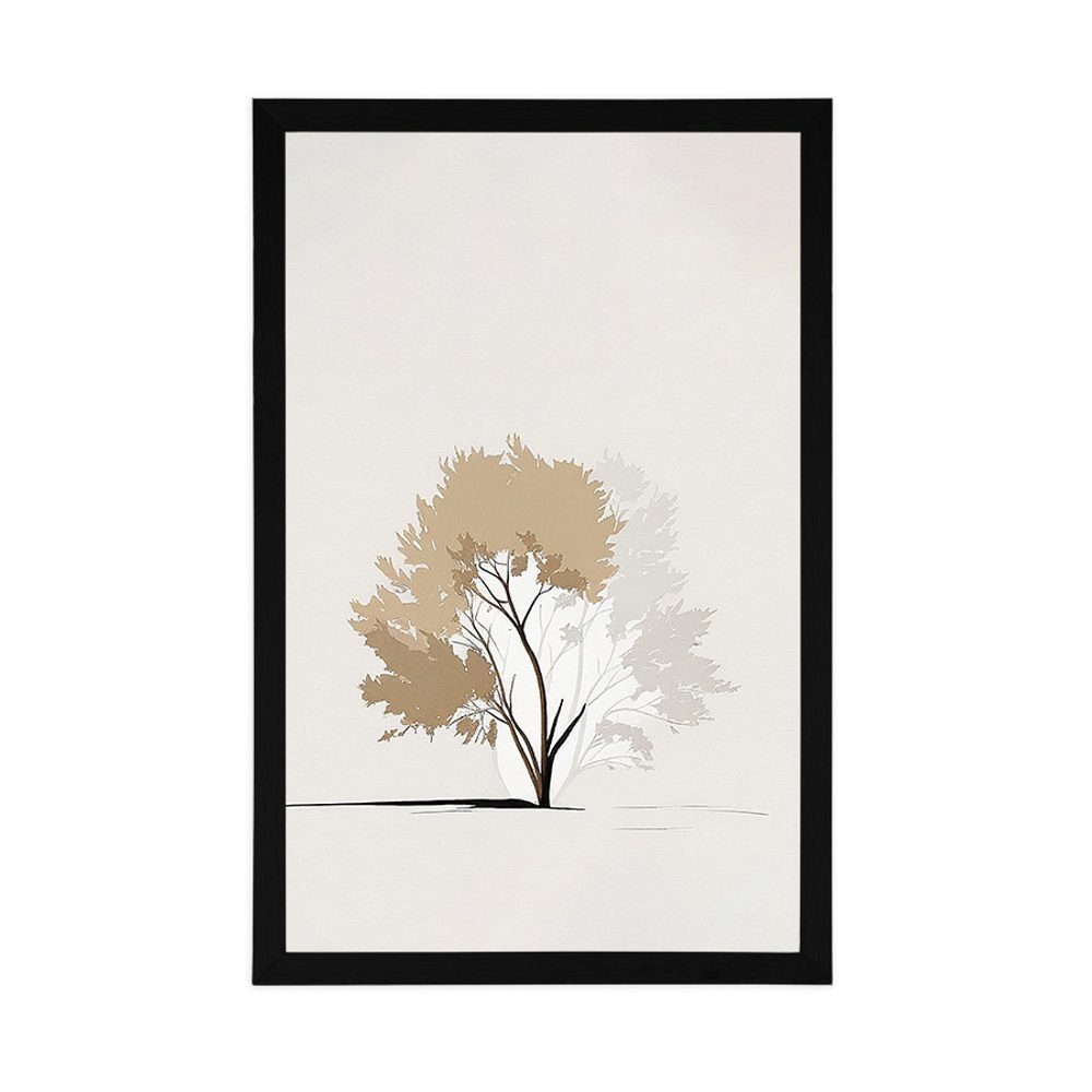 E-shop Plagát minimalistický strom s listami