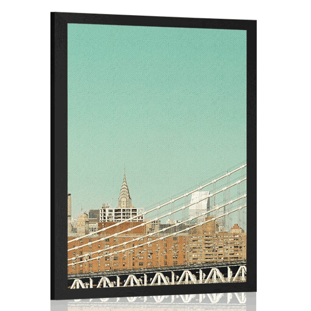 Plakát mrakodrapy v New Yorku