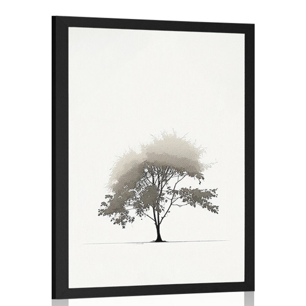 Plakát minimalistický listnatý strom