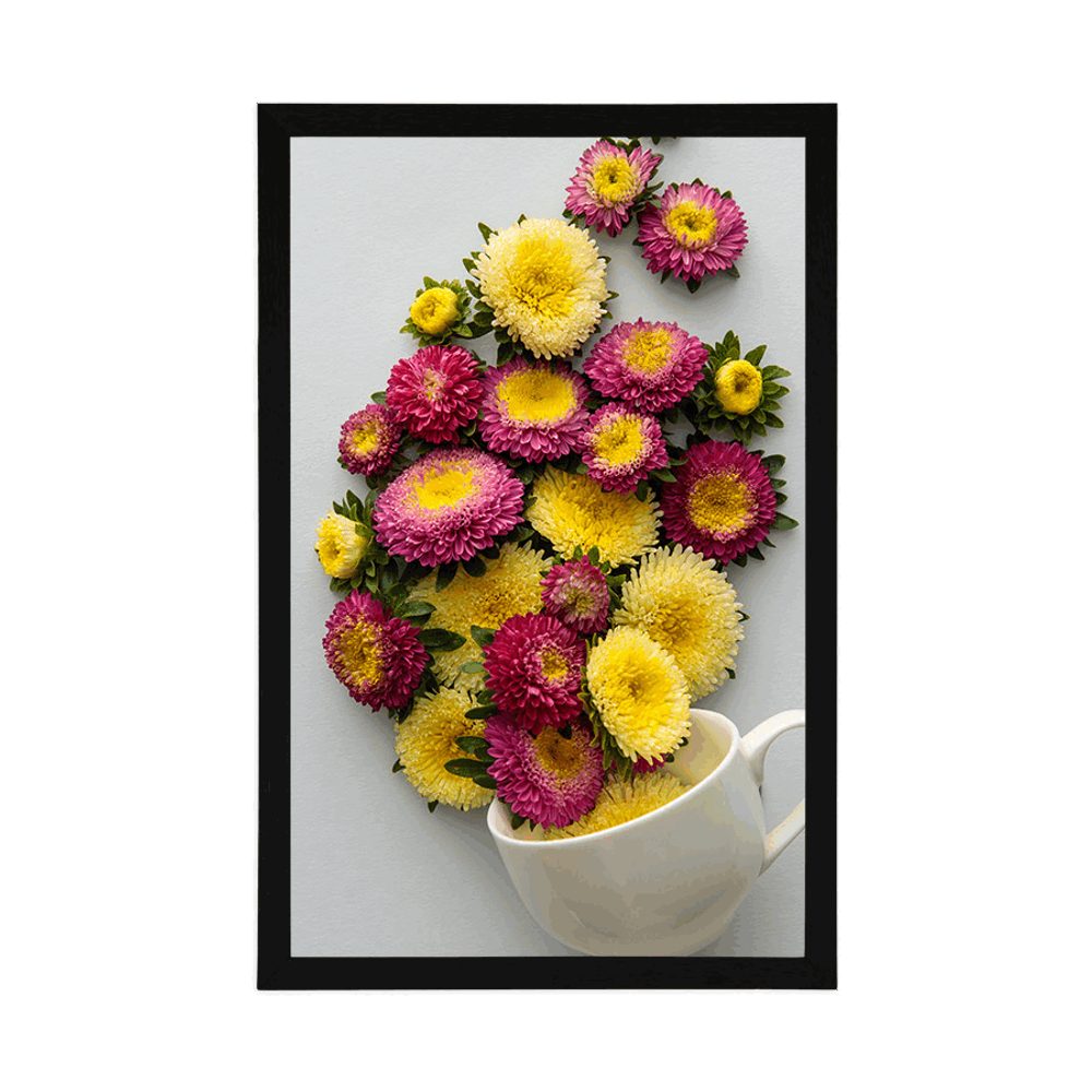 E-shop Plagát šálka plná kvetov