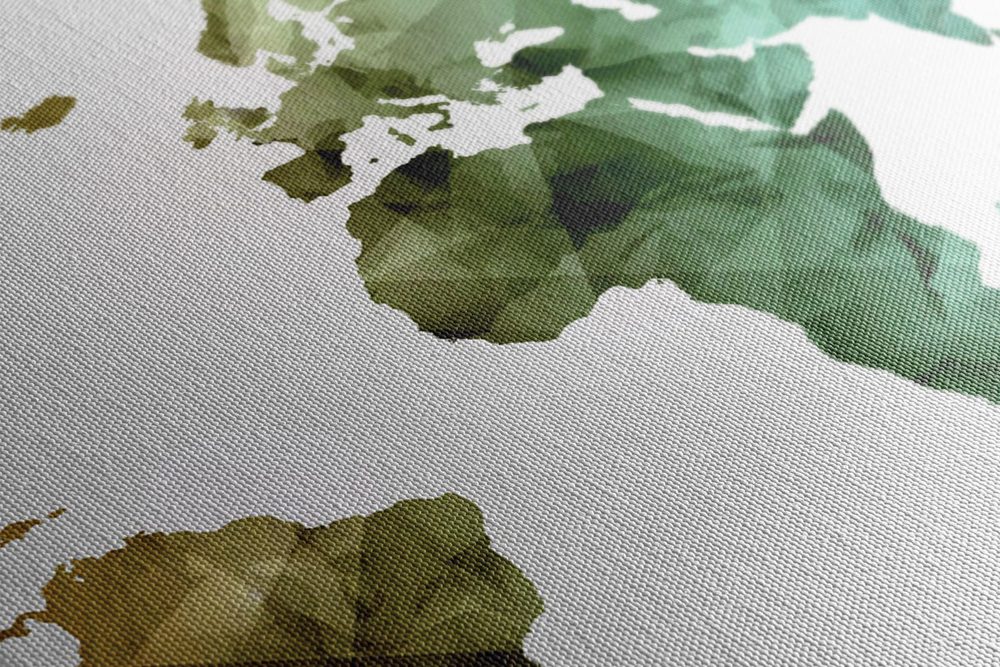 E-shop Obraz farebná polygonálna mapa sveta