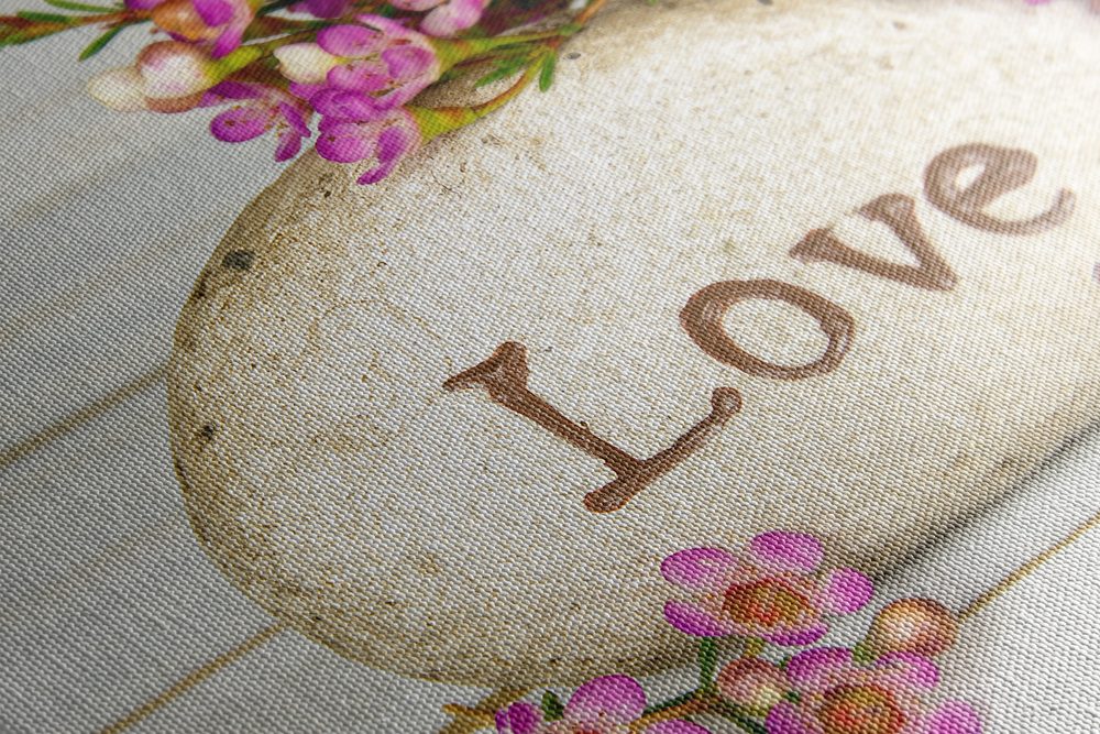 E-shop Obraz s nápisom na kameni Love