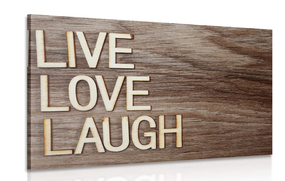 Obraz so slovami - Live Love Laugh