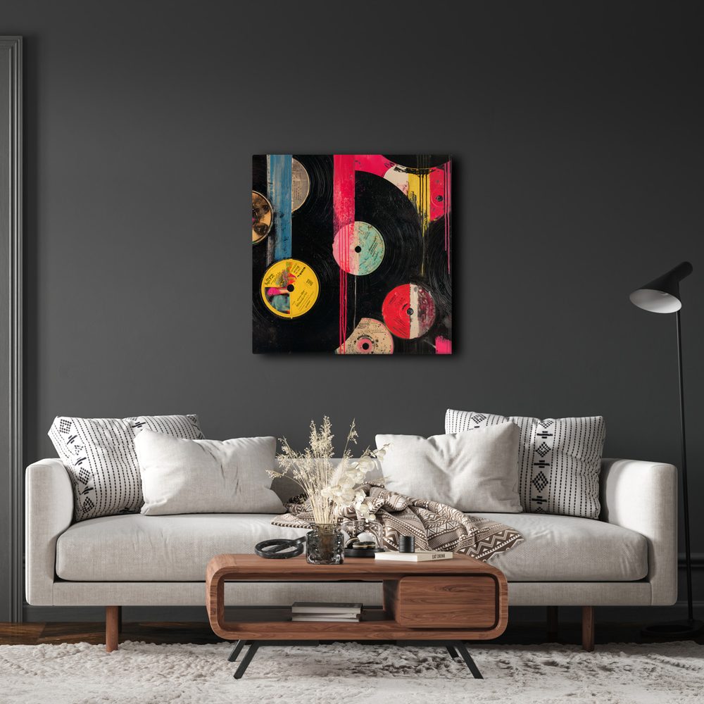 Obraz fantázia vinylových platní